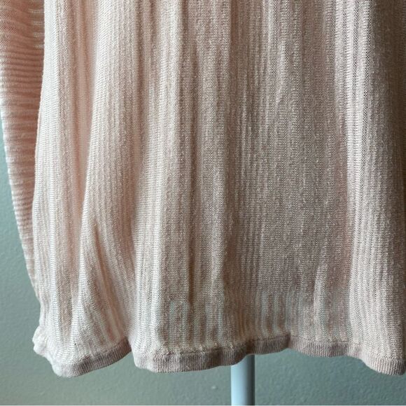 Calvin Klein Open Front Sweater Pink Blush Sheer Cardigan SZ XS - Picture 6 of 12